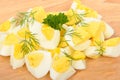 Sliced Ã¢â¬â¹Ã¢â¬â¹boiled eggs